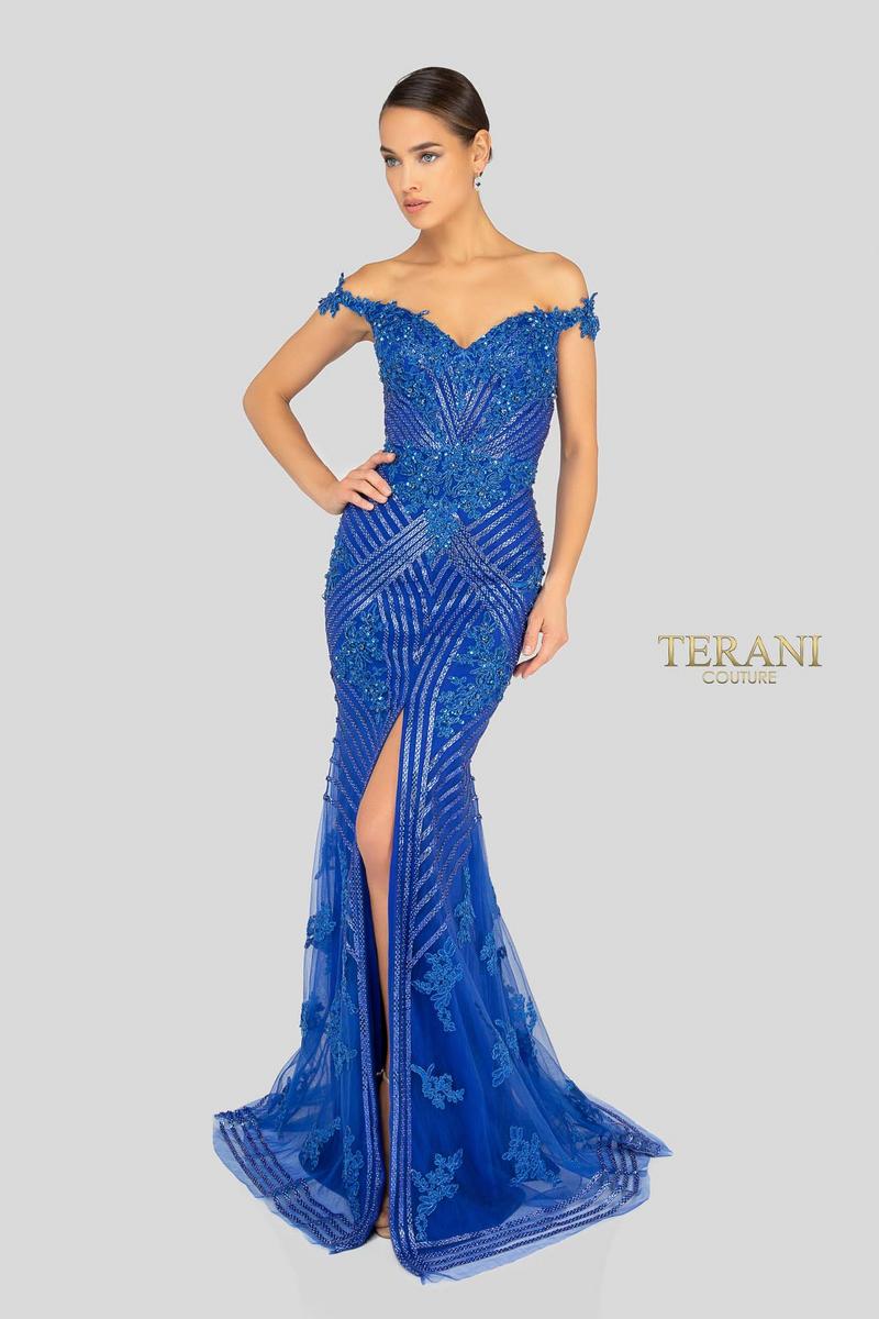Terani Pageant Dress 1912GL9572 - Royal