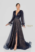 Terani Mother of the Bride Dress 1913M9414 - Navy Nude