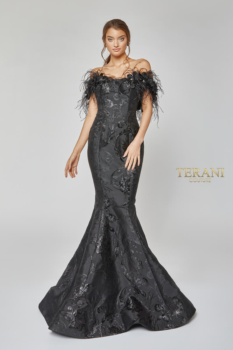 Terani Evenings Dress 1921E0136 - Black