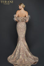 Terani Evenings Dress 1921E0136 - Champagne