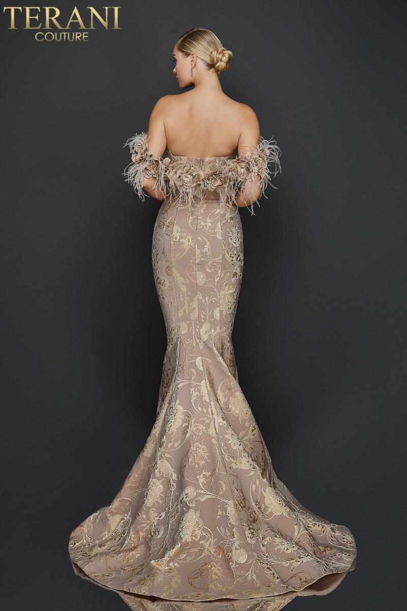Terani Evenings Dress 1921E0136 - Champagne
