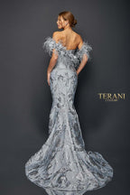Terani Evenings Dress 1921E0136 - Silver