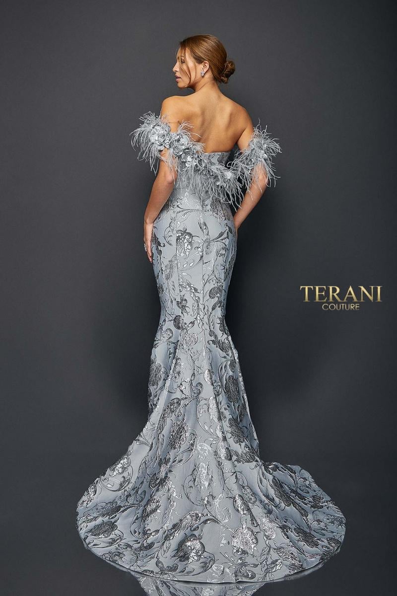 Terani Evenings Dress 1921E0136 - Silver