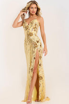 Jovani Prom 49253 - Nude/Yellow