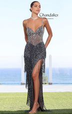 Chandalier Los Angeles Dress 30180 - Mercury/Silver