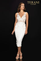 Terani Cocktail Dress 2011C2005 - Ivory