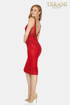 Terani Cocktail Dress 2011C2005 - Red