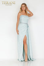 Terani Evenings Dress 2011E2105 - Powder Blue