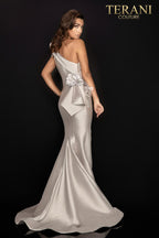 Terani Evenings Dress 2011E2427 - Taupe Ivory