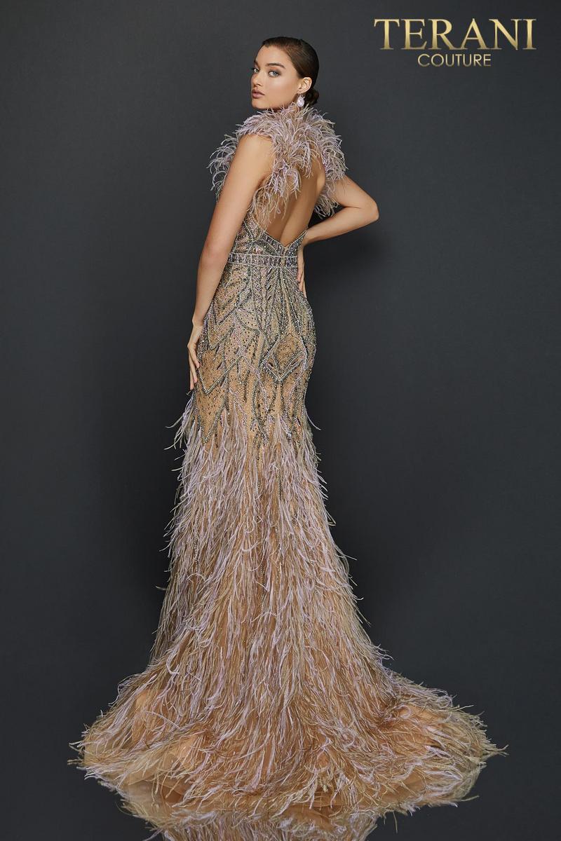 Terani Pageant Collection 2011GL2423 - Taupe Lavender