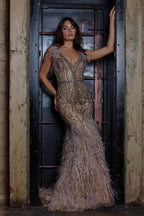 Terani Pageant Collection 2011GL2423 - Taupe Lavender