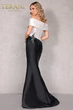 Terani Couture Mother of the Bride 2011M2159 - Ivory Black