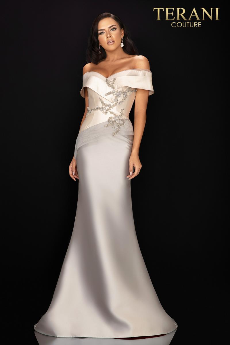 Terani Couture Mother of the Bride 2011M2159 - Champagne Taupe