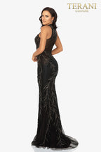 Terani Prom Dress 2011P1058 - Black Gunmetal