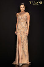 Terani Prom Dress 2011P1058 - Taupe Silver