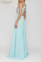 Terani Prom Dress 2011P1095 - Dusty Blue Gold
