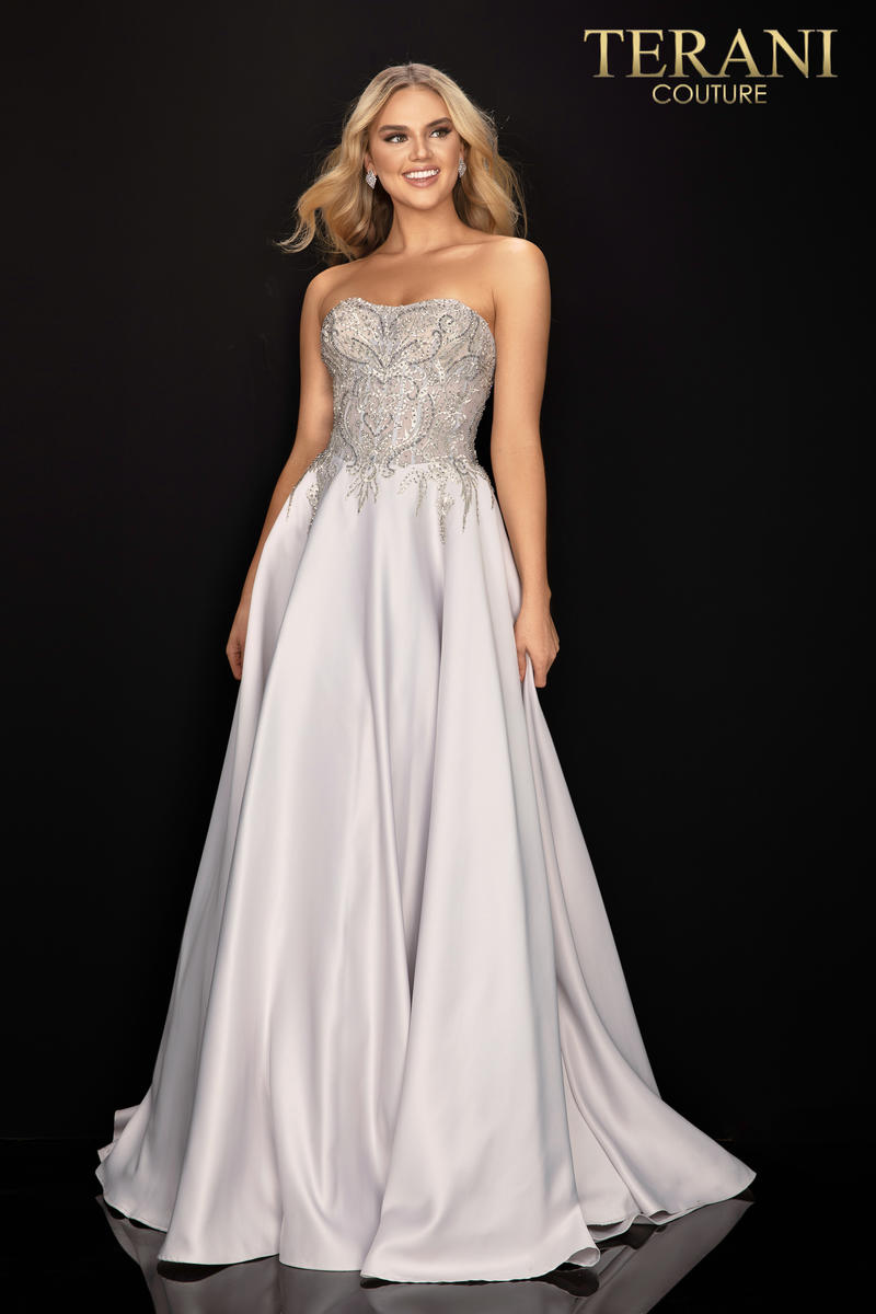 Terani Prom Dress 2011P1197 - Silver Ivory