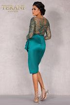 Terani Cocktail Dress 2021C2612 - Emerald