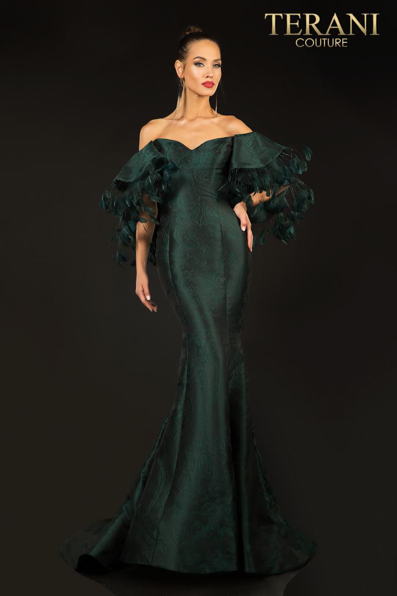 Terani Evenings Dress 2021E2796 - Forest