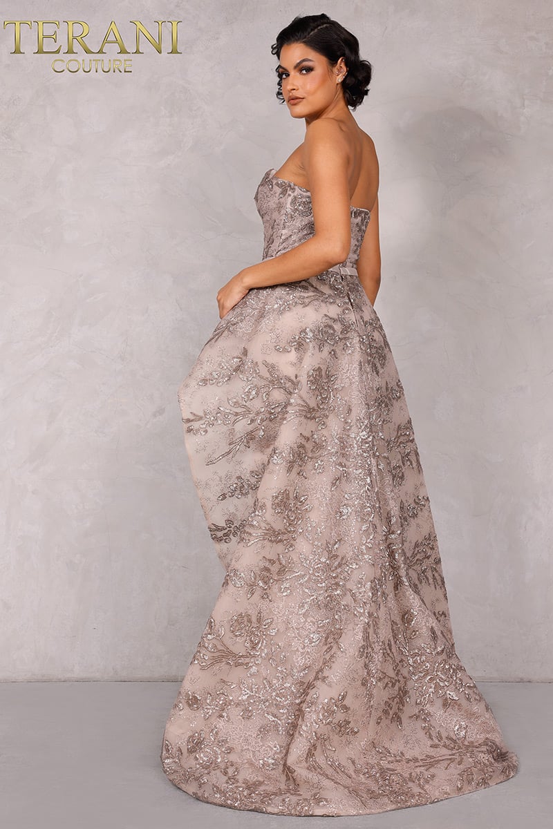 Terani Couture Evening 2021E2865 - Mocha