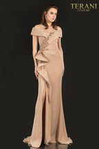 Terani Mother of the Bride Dress 2021M2986 - Mocha