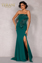 Terani Evenings Dress 2021E2818 - Emerald