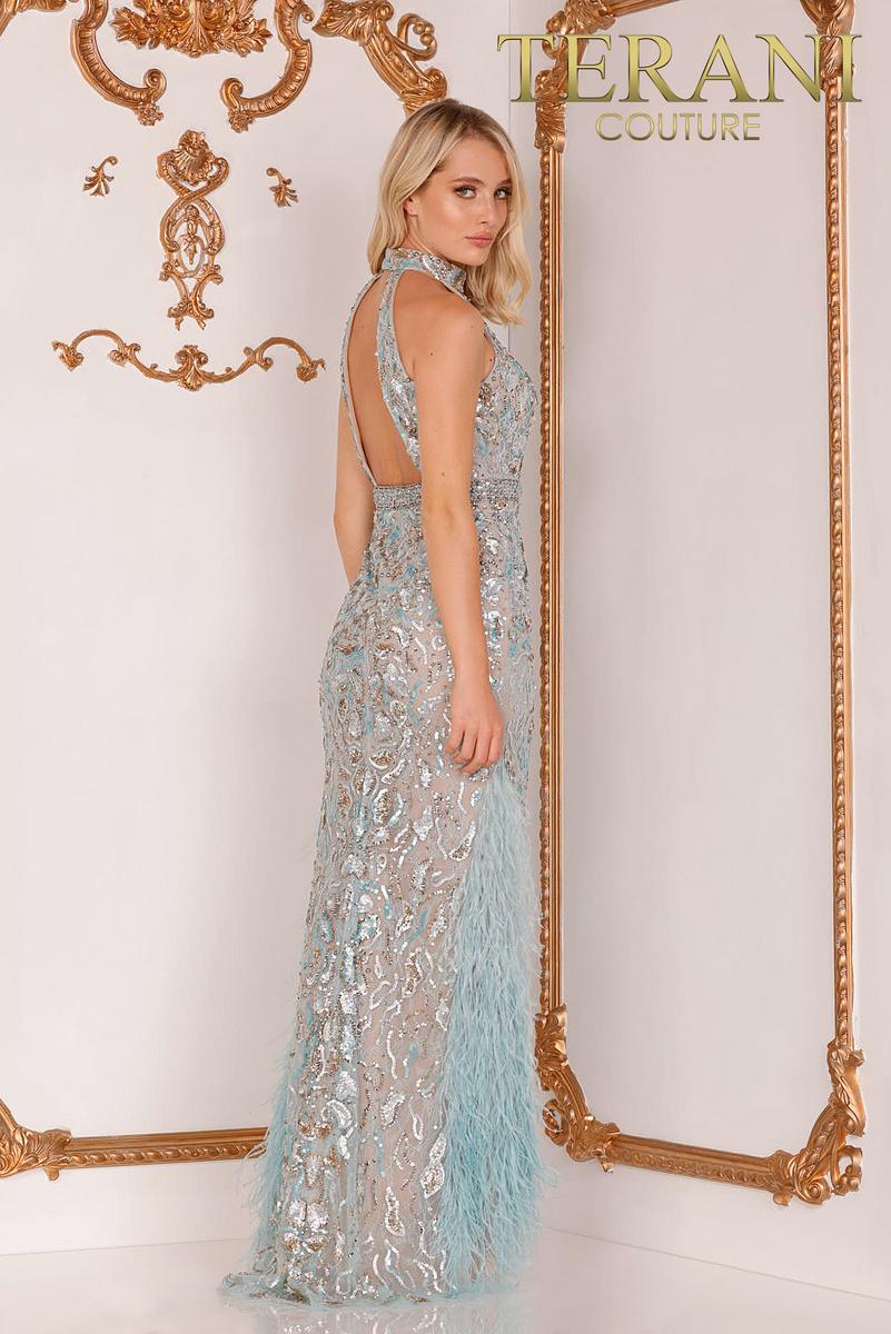 Terani Pageant Dress 2027GL3246 - Dusty Blue