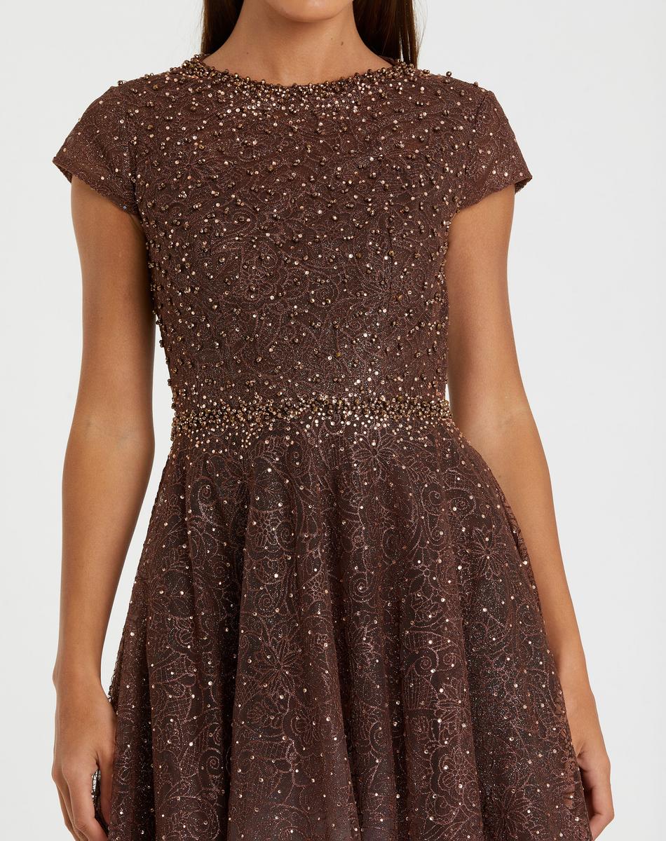 Cocktail by Mac Duggal Dress 20371 - Chocolate