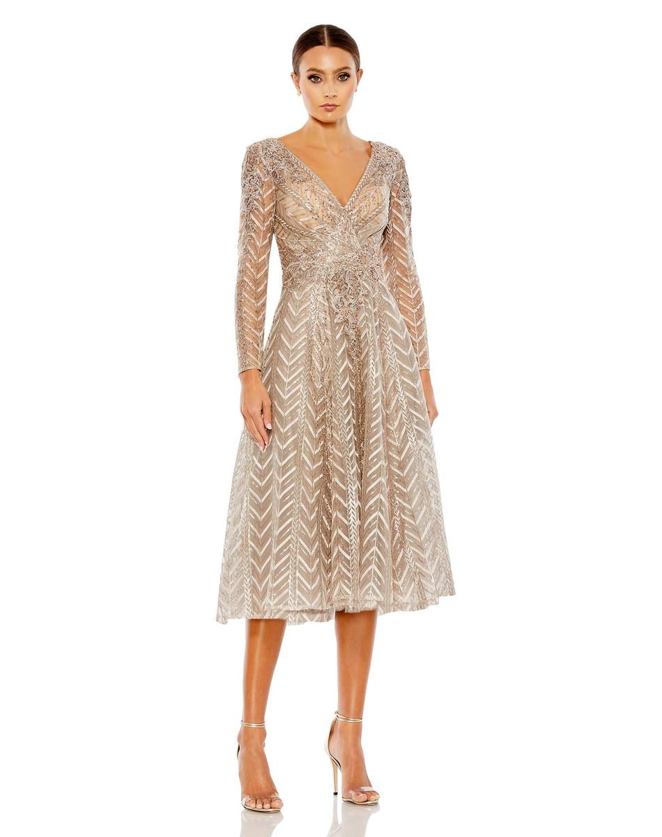 Cocktail by Mac Duggal Dress 20399 - Taupe