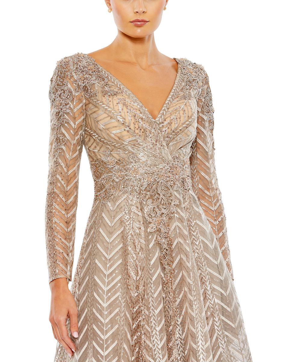 Cocktail by Mac Duggal Dress 20399 - Taupe
