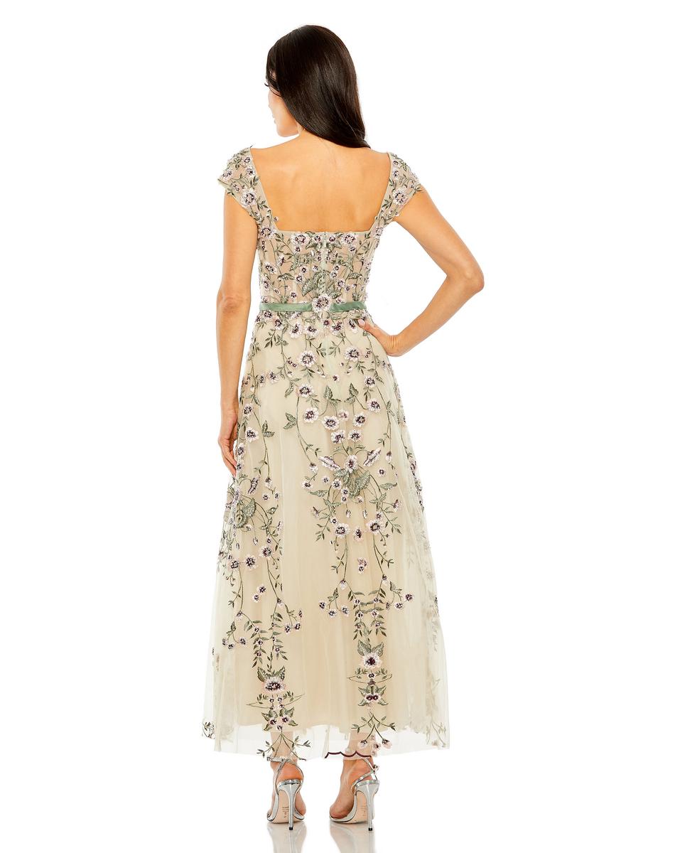 Cocktail by Mac Duggal Dress 20582 - Nude Multi