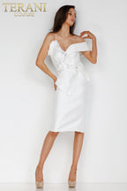 Terani Cocktail Dress 2221C0333 - Ivory