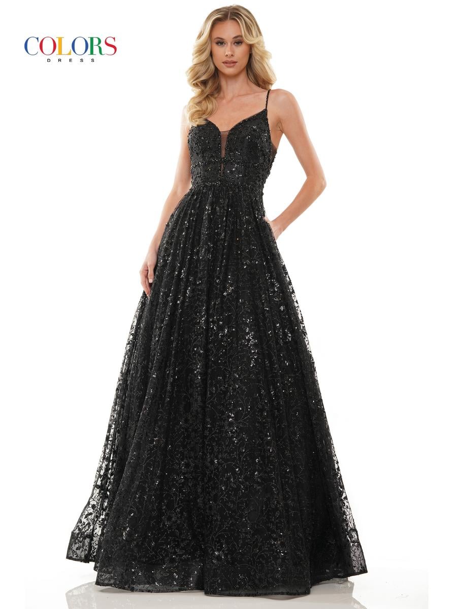 Colors Dress Dress 2288 - Black