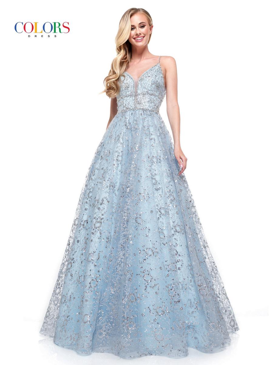 Colors Dress Dress 2288 - Light Blue