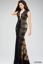 Jovani Evening 22912 - Black/Nude
