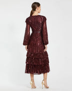 Cocktail by Mac Duggal Dress 23003 - Burgundy