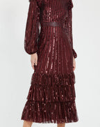 Cocktail by Mac Duggal Dress 23003 - Burgundy
