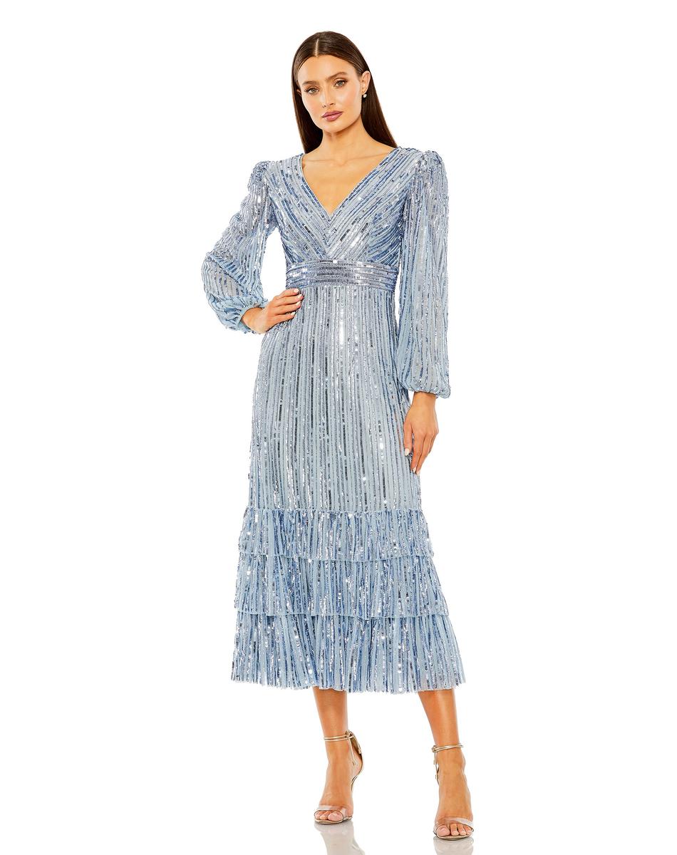 Cocktail by Mac Duggal Dress 23006 - Slate Blue