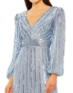 Cocktail by Mac Duggal Dress 23006 - Slate Blue