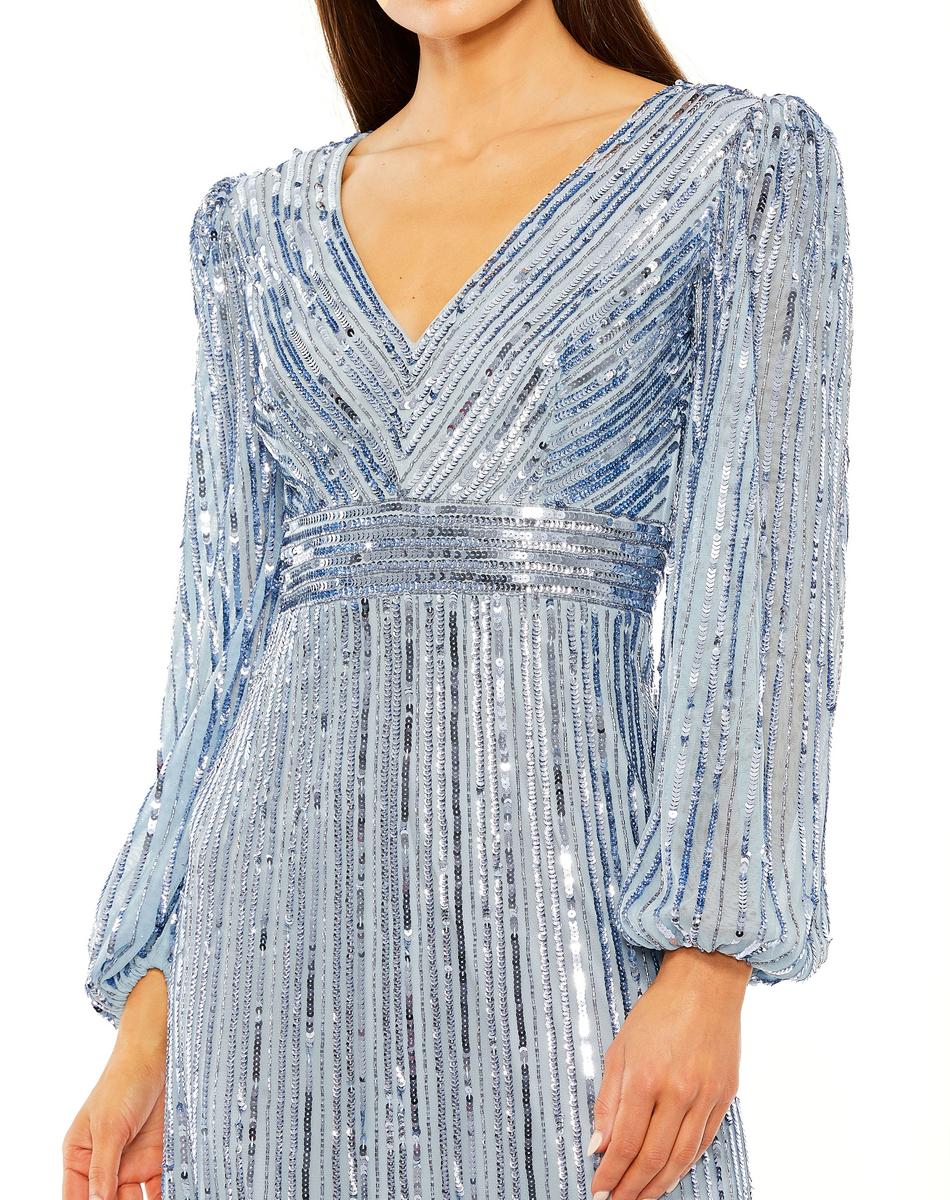 Cocktail by Mac Duggal Dress 23006 - Slate Blue
