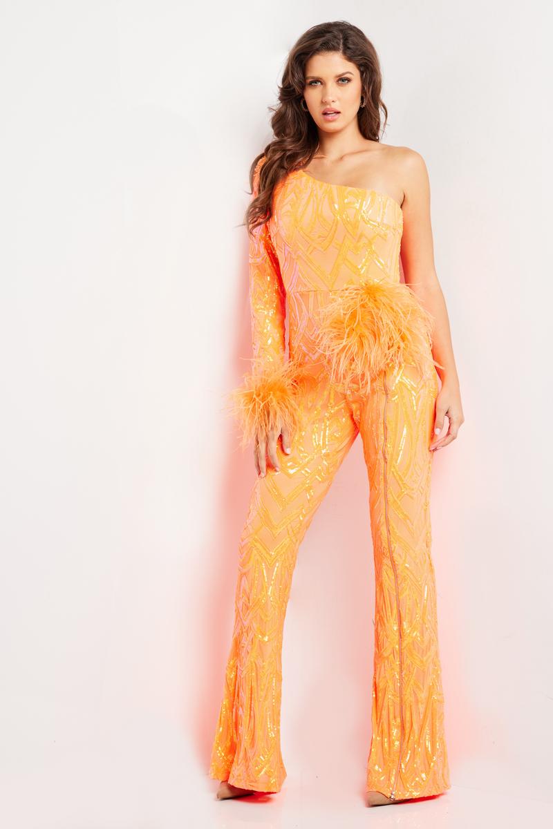 Jovani Contemporary 23026 - Orange