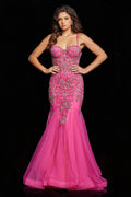 Jovani Signature Collection 23125 - Hot Pink/Silver