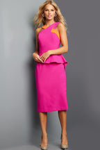 Jovani Short Evening Dress 23153 - Fuchsia/Orange