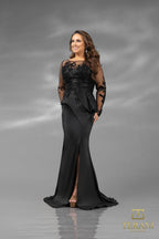 Terani Mother of the Bride Dress 231M0482 - Black