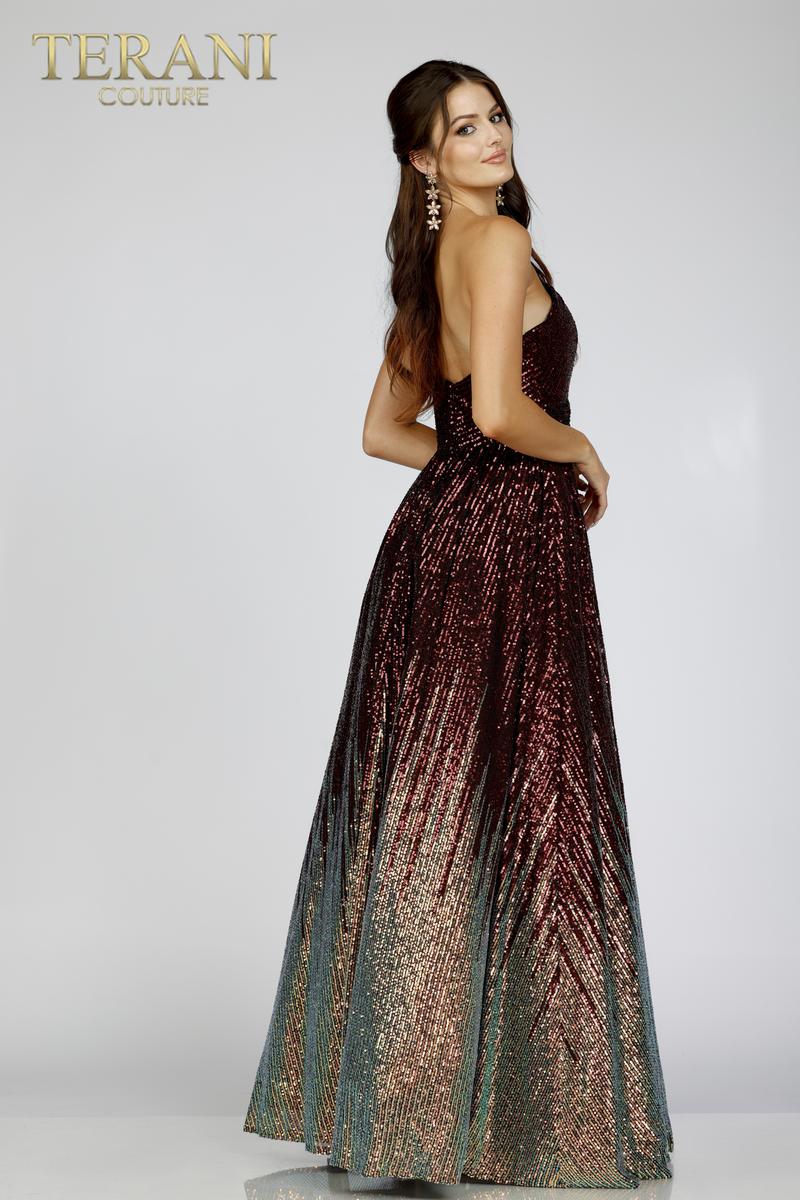 Terani Prom Dress 231P0024 - Wine Rose Gold
