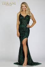 Terani Evenings Dress 231E0516 - Emerald
