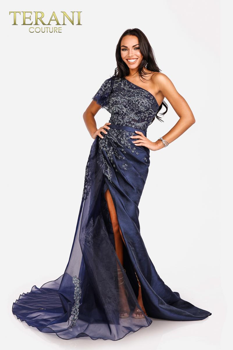 Terani Evenings Dress 231E0517 - Navy