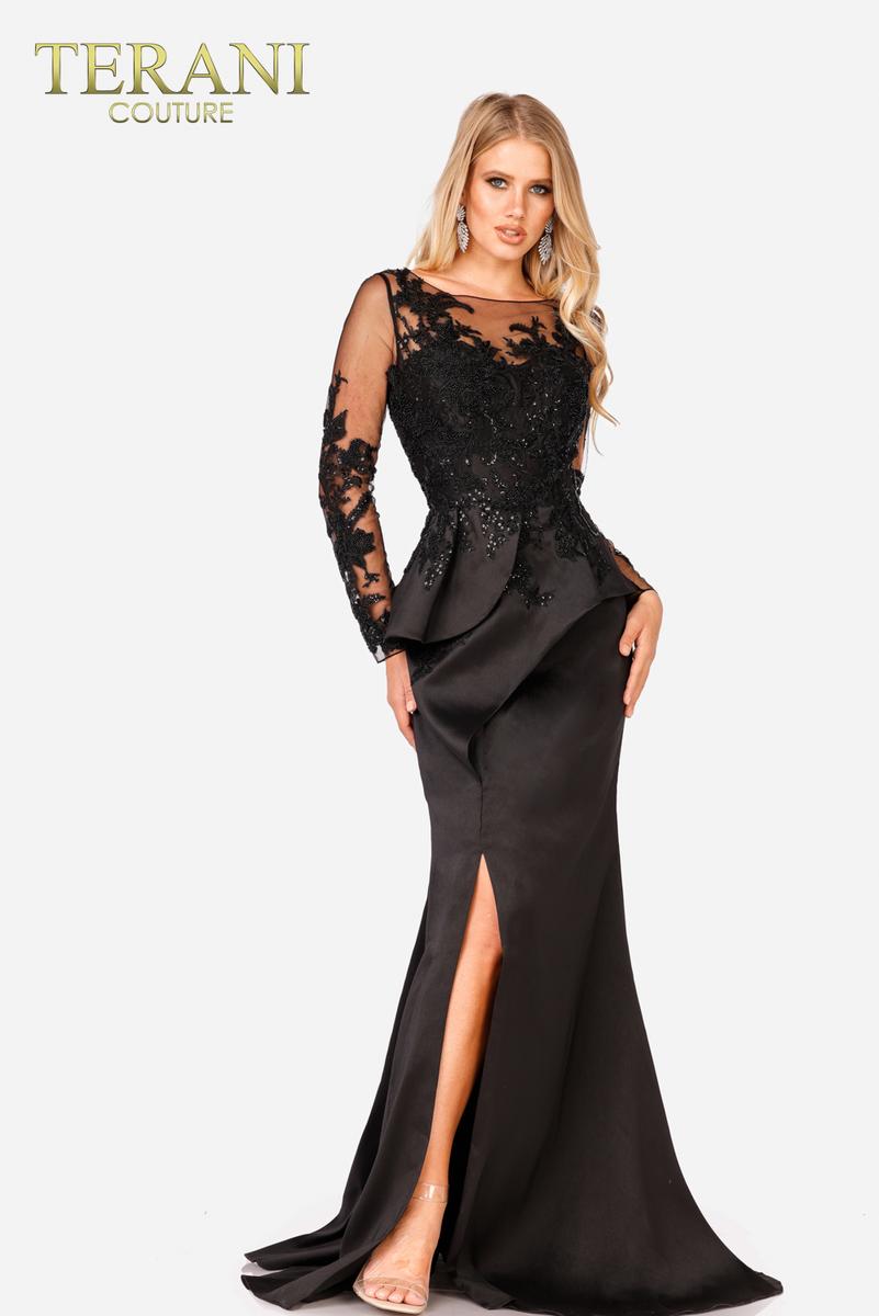 Terani Mother of the Bride Dress 231M0482 - Black
