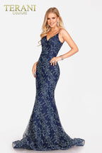 Terani Prom Dress 231P0038 - Navy