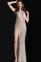 Jovani Signature Collection 23223 - Nude/Silver